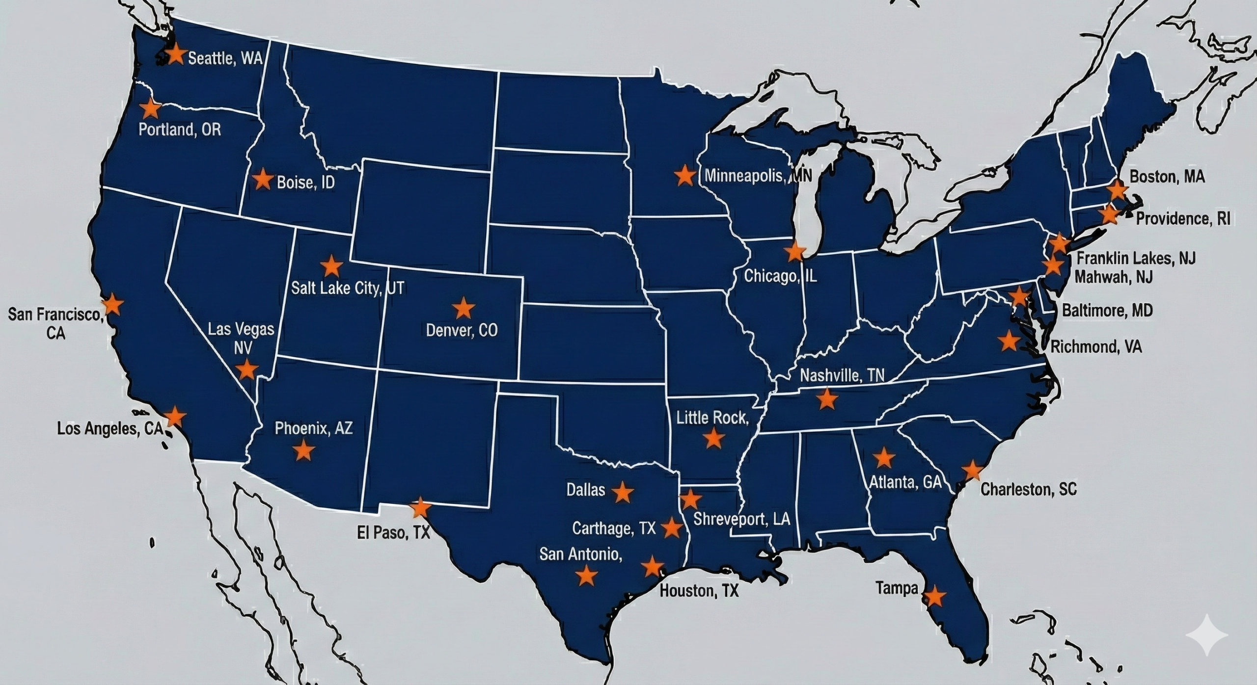 LandAxis Nationwide Coverage Map